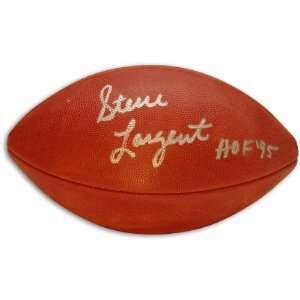 Steve Largent Autographed Football with HOF Inscription