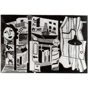  Hand Made Oil Reproduction   Stuart Davis   32 x 22 inches 