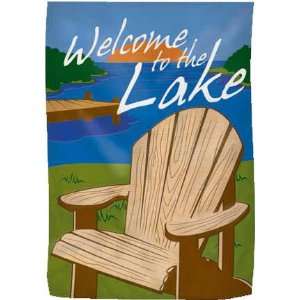  Carson Home Accents 55023 Welcome to the Lake Garden Flag 