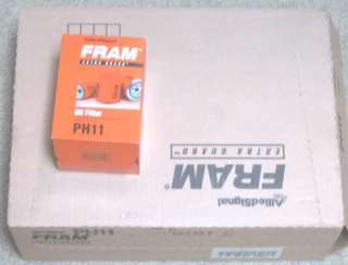   oil filters total of 12 brand new Fram PH11 Extra Guard oil filters