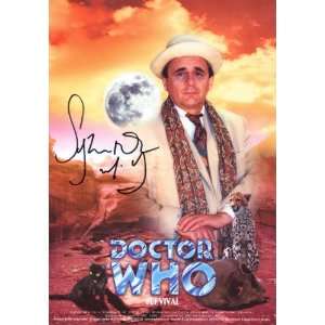  Doctor Who SIGNED Sylvester McCoy Survival A4 Print 