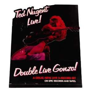 Ted Nugent 1978 Double Live Gonzo Promo store Stand Up display