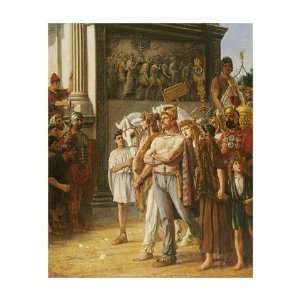  Caratacus Being Paraded By The Emperor Claudius by Thomas Davidson 