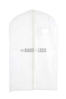 NEW White 40 VINYL SUIT/DRESS GARMENT BAGS COVERS  