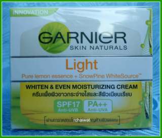 Garnier Skin Naturals SPF17 PA++ Whiten & Even Moisturizing Day Cream 