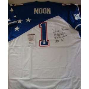 Warren Moon Signed Jersey   95 Pro Bowl MN 2 3 INSC JSA   Autographed 