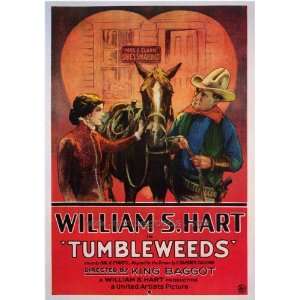 Tumbleweeds Poster B 27x40 William S. Hart Lucien Littlefield Barbara 