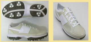 NEW Nike Air Charmer Womans Golf Shoes Tan/White 7.5 M  