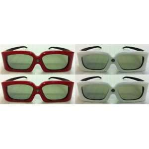 Future Cinema Eagle 510s   2 Red and 2 White (4) 3D DLP Link Active 