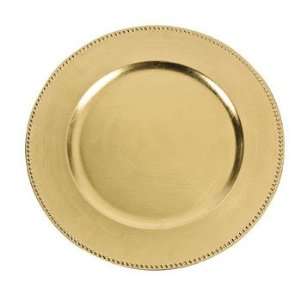   Metallic Gold Charger Platter   Tableware & Serveware