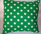BLACK with WHITE POLKA DOTS 16 Throw Pillow Cover Sham  