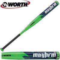 New Worth Mayhem 120 Adult Softball Bat MAY120 34 in/ 27 oz Green 