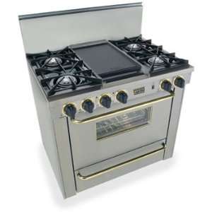   Double Sided Grill/Griddle Stainless Steel with Brass Package