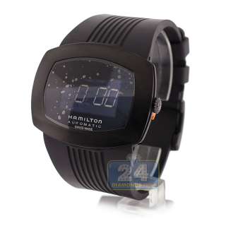 Hamilton Pulsomatic Automatic Mens Black PVD Watch H52585339 Swiss 