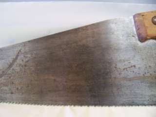   Antique Henry Disston & Sons D 27 Hand Saw Philadelphia 25 Blade Tool