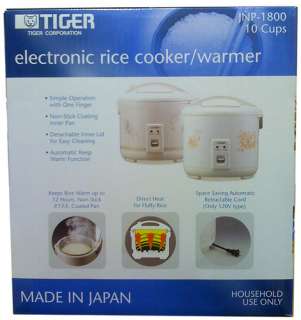 Tiger Corporation JNP 1500 8 Cup Rice Cooker (( NEW ))  