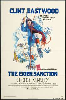 Eiger Sanction 1975 Original U.S. One Sheet Movie Poster  