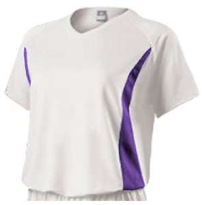  Custom Holloway Ladies Sting Softball Jerseys WHITE/PURPLE 