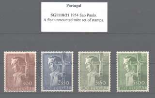 PORTUGAL SG1118/21 1954 SAO PAULO SET MNH  
