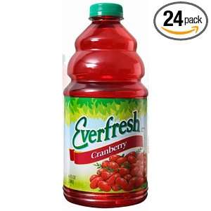 Everfresh Premium Cranberry Juice, 10 Ounce Bottles (Pack of 24)