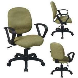 Sculptured Task Chair with Contemporary Loop Arms and Grade C Nano Tex 