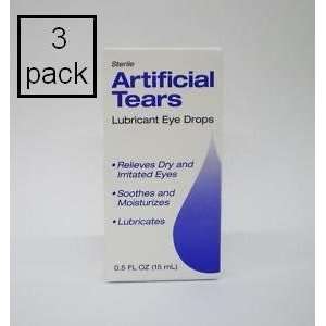   Tears Sterile Lubricant Eye Drops, 3 Pack