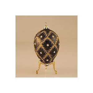  Souvenir Egg   Faberge Egg Onyx with Pearls Everything 