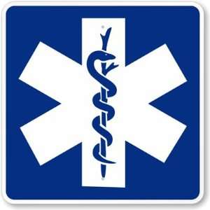  First Aid with Snake Symbol High Intensity Grade Sign, 24 