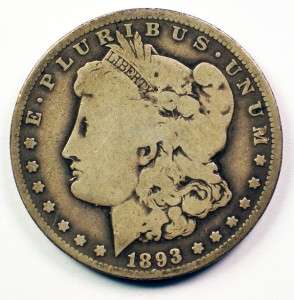 1893 O Morgan Silver Dollar Coin Key Date   