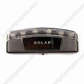 Solar Power 6 LED Sensor Flash Vibration Light Car Alarm Motion  