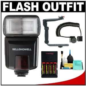  Bell & Howell Z480AF P Digital Autofocus Zoom P TTL Flash + Bracket 