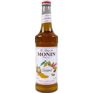 Monin Flavored Syrup, Caramel, 33.8 Ounce Plastic Bottle (1 liter 