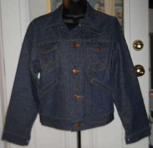 Vintage USA Made Wrangler Jean Denim Jacket USA 18 Black Label Vintage 