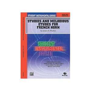  Student Instrumental Course Studies & Melodious Etudes for French 