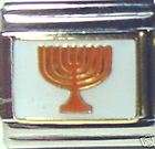 Jewish Hanukkah Silver Judaism Pendant Charm menorah  