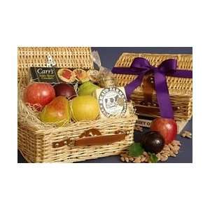 Fruit, Cheese and Crackers Hamper Basket Grocery & Gourmet Food