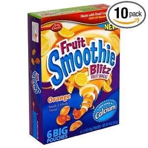 General Mills Fruit Smoothie Blitz, Orange, 9 Ounce Boxes (Pack of 10 