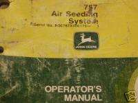 John Deere 787 Air Seeding Cart Operators Book  