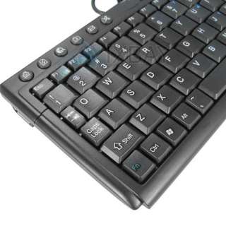 Laptop PC Slim Mini USB Multimedia Keyboard Windows 7  