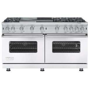   Gas Range With 6 Burners And Grill / Griddle   White