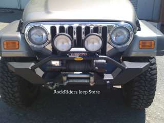 97 06 Jeep Wrangler Black XRC Rock Crawler Front Bumper  