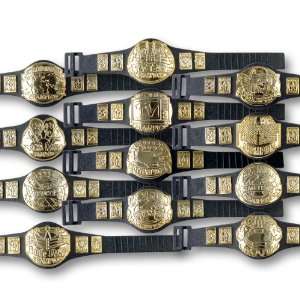  of 12 Championship Belts for Wrestling Action Figures Toys & Games