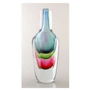  Multi Pink Art Glass Vase X493