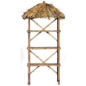  Bamboo 54 Bamboo 3 Tier Shelf with Palapa Patio, Lawn 