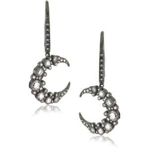    Colette Steckel Galaxia 18k Gold Crescent Hook Earrings Jewelry