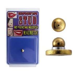  Gold Plated Magnetic Monroe Labret Nose Ear Stud Ring 4mm 