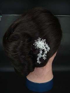 Bridal Crystal Rhinestone Flower Headpiece Hair tiara Comb RB210 