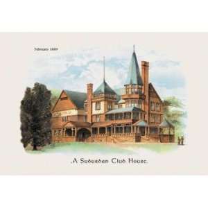   By Buyenlarge Suburban Club House 20x30 poster