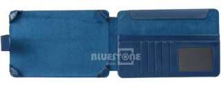 Blue Leather Case Cover Skin Flip Wallet For For  Nook 