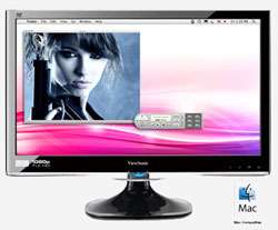 ViewSonic VX2450WM LED 24 inch Widescreen 10001 5ms DVI LED Monitor w 